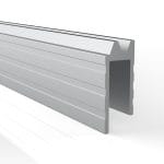 Eh6 Aluminium Hybrid Edge Extrusion, 6Mm Gap
