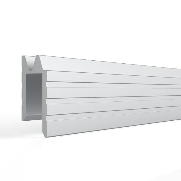 EH7 ALUMINIUM HYBRID EDGE EXTRUSION, 7.2MM GAP