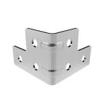 ARMOR B4301 Small 6 Hole Corner Brace with Strengthening Ribs