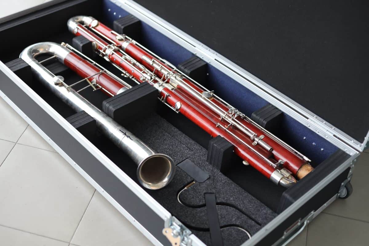 Protective Flight Case For Contrabassoon-Open