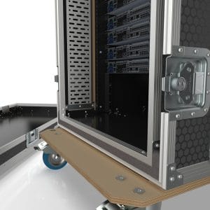 Rack Case With Foam Shock Proof, 40U, 650Mm Deep With Cable Trays 7 Rf40 Shock Mounted Suspended Rack Case