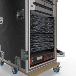 Rack Case With Foam Shock Proof, 40U, 650Mm Deep With Cable Trays 9 Rf40 Shock Mounted Suspended Rack Case