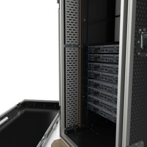 Rack Case With Foam Shock Proof, 40U, 650Mm Deep With Cable Trays 8 Rf40 Shock Mounted Suspended Rack Case