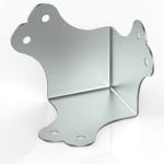 Armor C3201 3-Legged 6 Hole Large Flat Corner