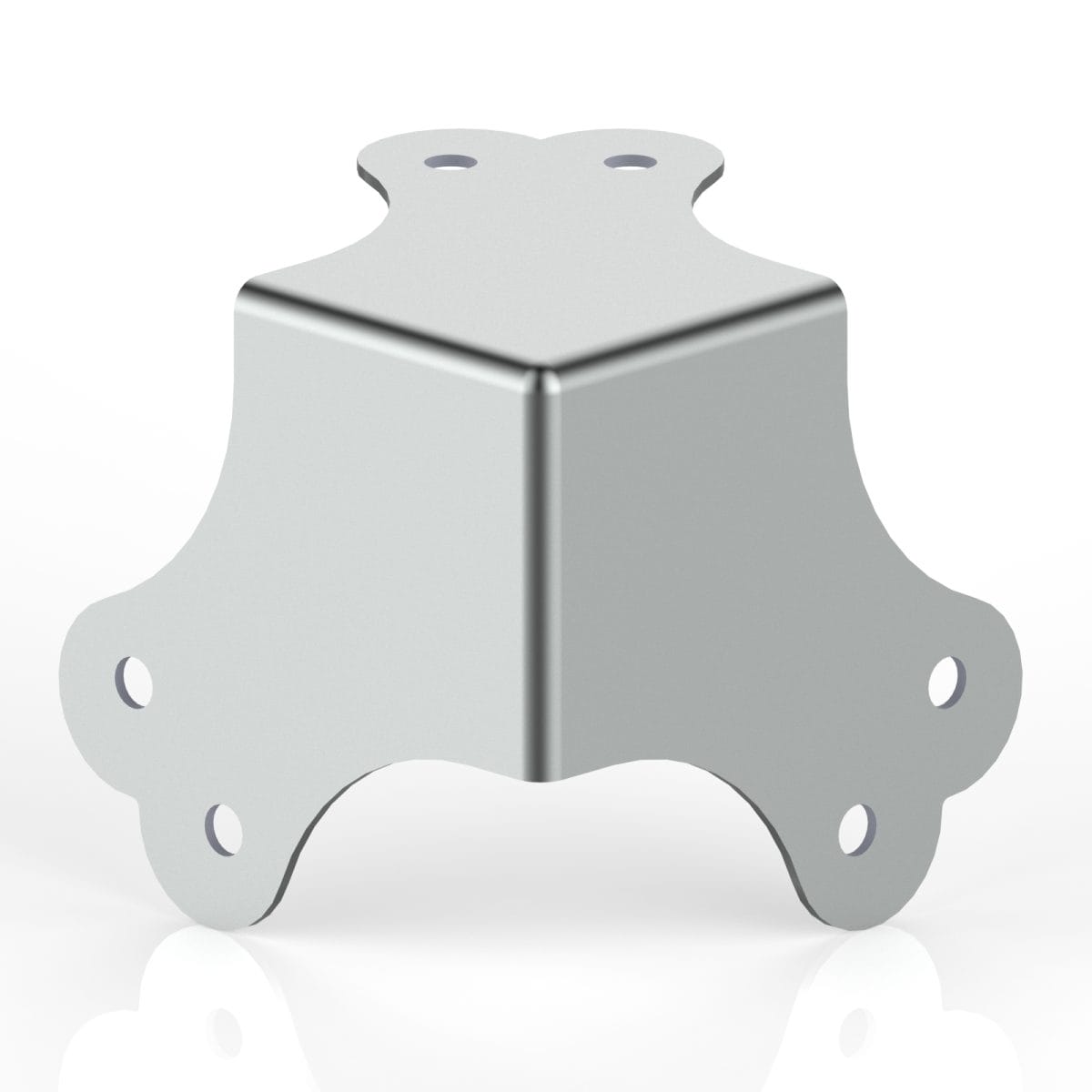 Armor C3201 3-Legged 6 Hole Large Flat Corner
