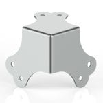 Armor C3201 3-Legged 6 Hole Large Flat Corner
