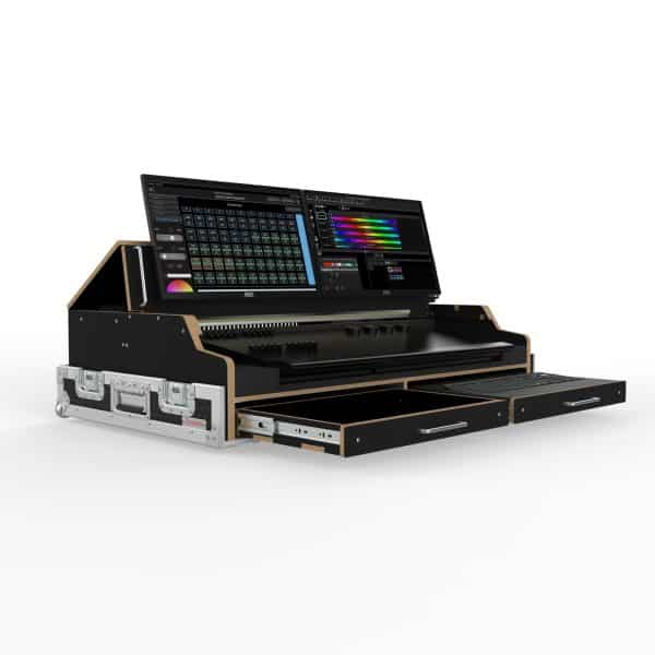 FLYPACK CASE FOR ETC EOS PROGRAM WING AND FADER WING 20, SUITS AOC 22INCHES MONITORS