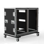 Custom Road Case For Foam Shock Proof Double Rack 18Ru