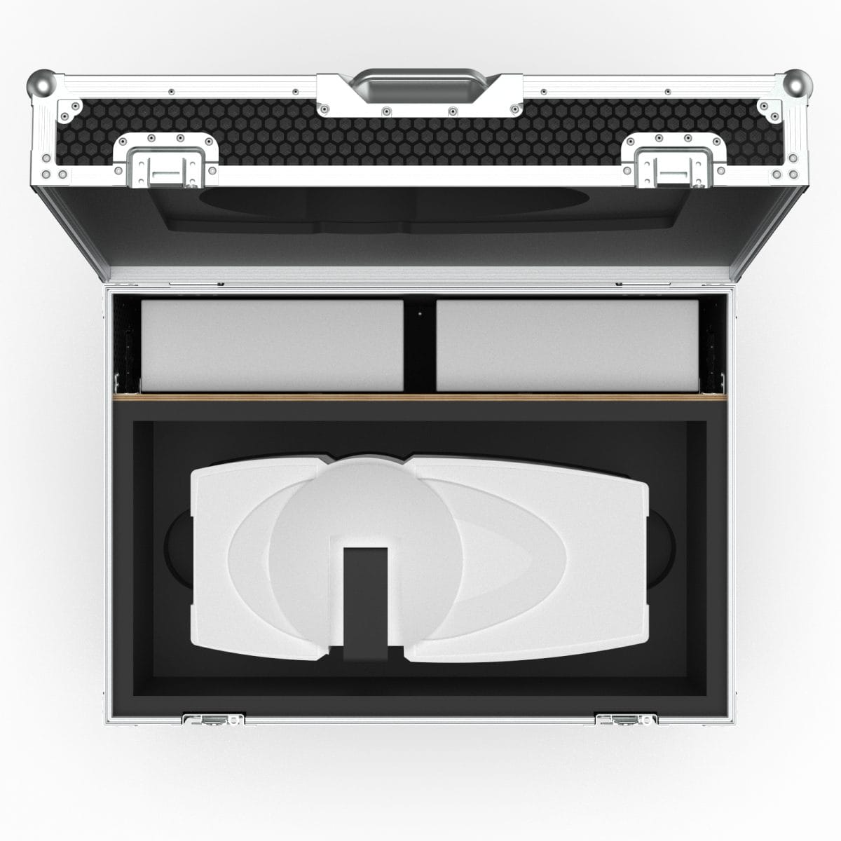 Hinged Lid Case For Malvern Panalytical Mastersizer 3000, With End Compartment For Accessories, Bott