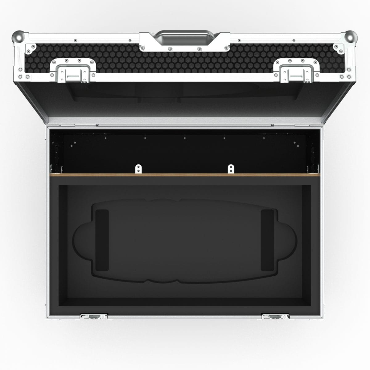 Hinged Lid Case For Malvern Panalytical Mastersizer 3000, With End Compartment For Accessories, Bott