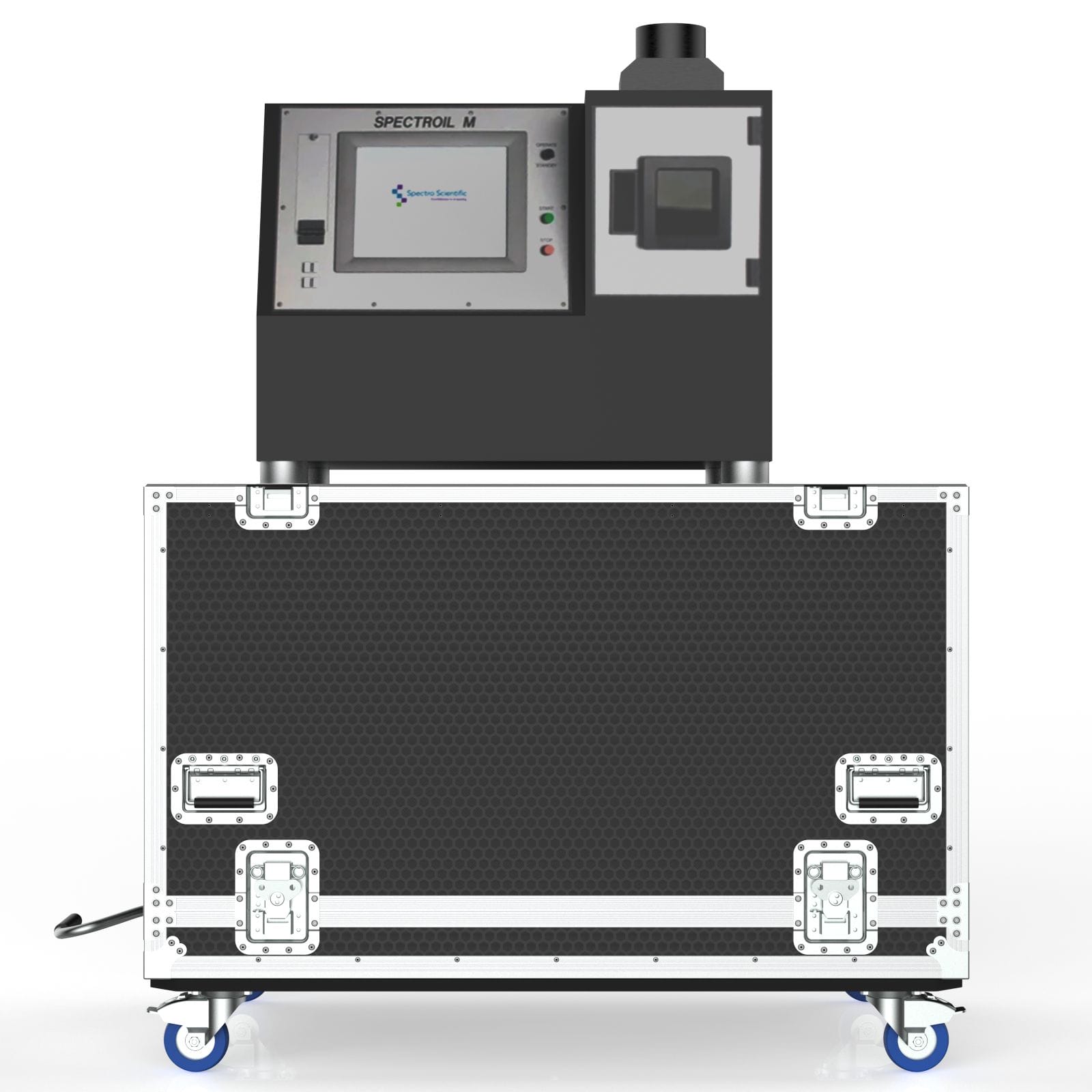 Transport Case For Crea Spectoil M Fuel Testing Device On Manual Lift