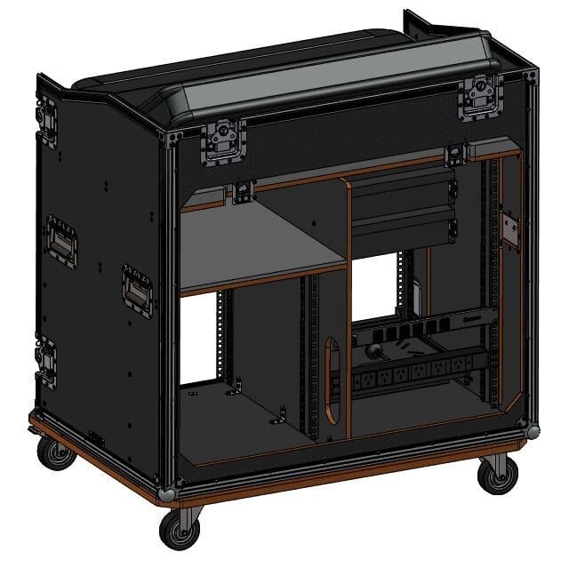 Hard Case For Allen And Heath Avantis Mixer With 2 Rack Bays
