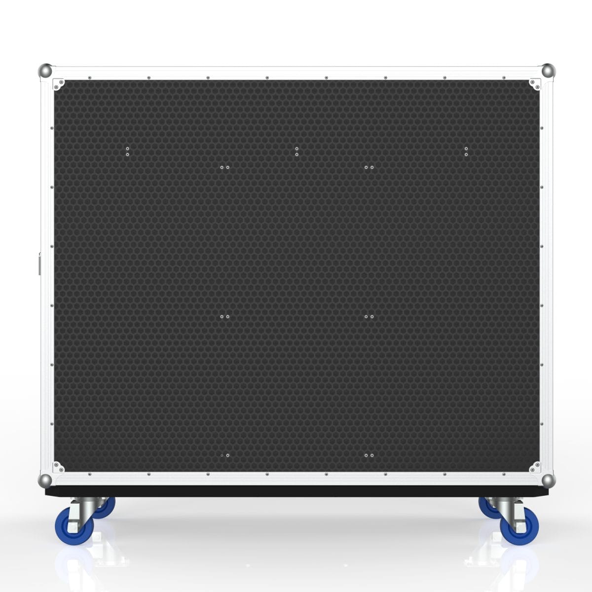Workstation Road Case For Storage Crates, Removable Front Lid With Leg, Gas Strut Top Lid