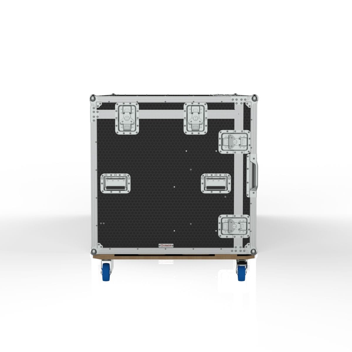 Vision Production Flypack Work Station Road Case With Motorized Lift For 6 Monitors, Pull Out Trays