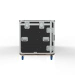 Vision Production Flypack Work Station Road Case With Motorized Lift For 6 Monitors, Pull Out Trays