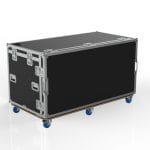 Vision Production Flypack Work Station Road Case With Motorized Lift For 6 Monitors, Pull Out Trays