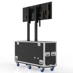 Tv Case With Built In Double Post Lift For 2 Of 31.5&Quot; Lilliput Q31-8K