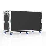 Vision Production Flypack Workstation Road Case With Motorized Lift For 6 Of 27&Quot; Monitors, 8 Drawers
