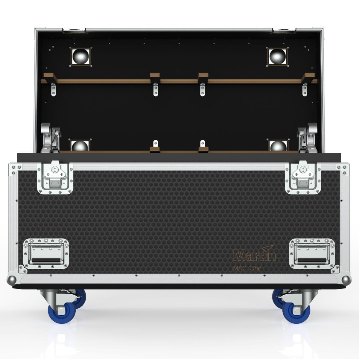 Road Case For 8 Of Martin Mac One, Fourbar And Provisions For Clamps