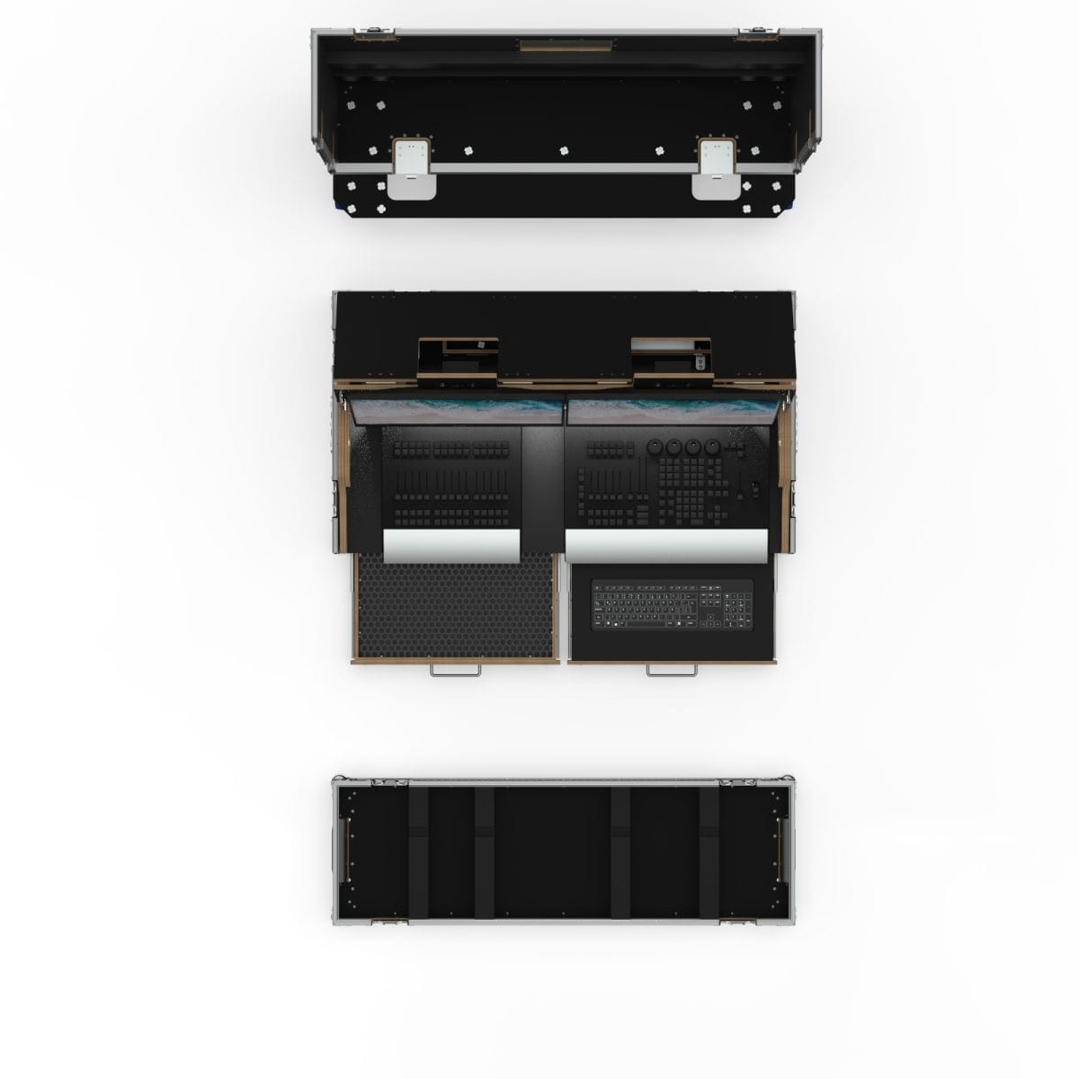 CUSTOM ROAD CASE FOR GRANDMA 2 ONPC COMMAND WING + FADER