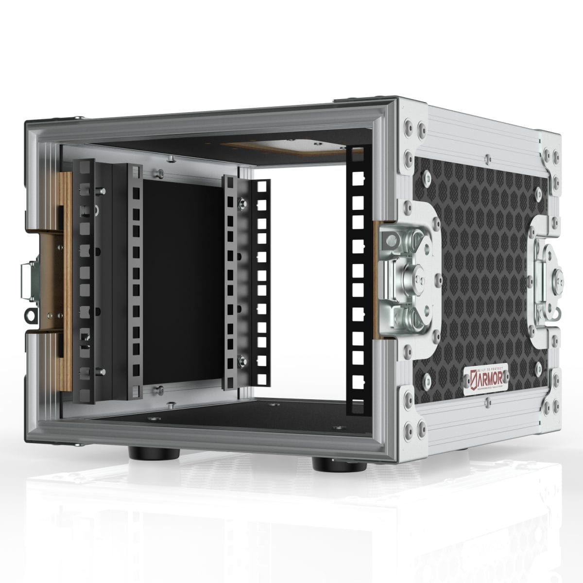 4U Half-Rack Carry Case With Removable Front And Rear Lid