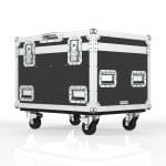Dual Speaker Case For Db Technology Vio X206 With Foam Insert Tray For Accessories, Focused Prod