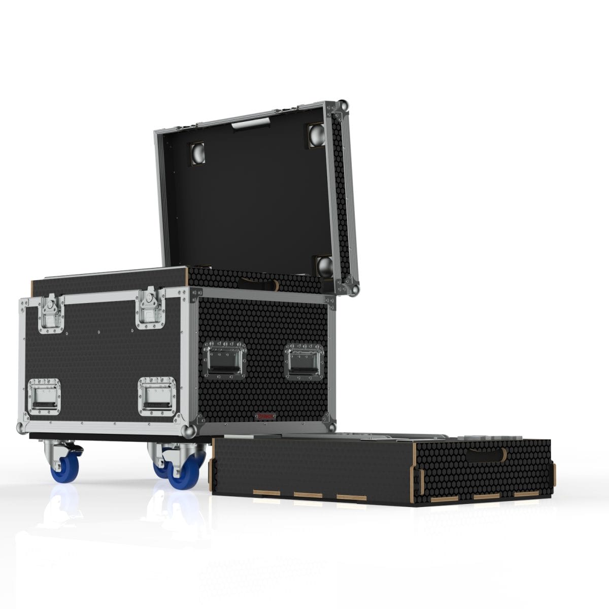 Dual Speaker Case For Db Technology Vio X206 With Foam Insert Tray For Accessories, Focused Prod
