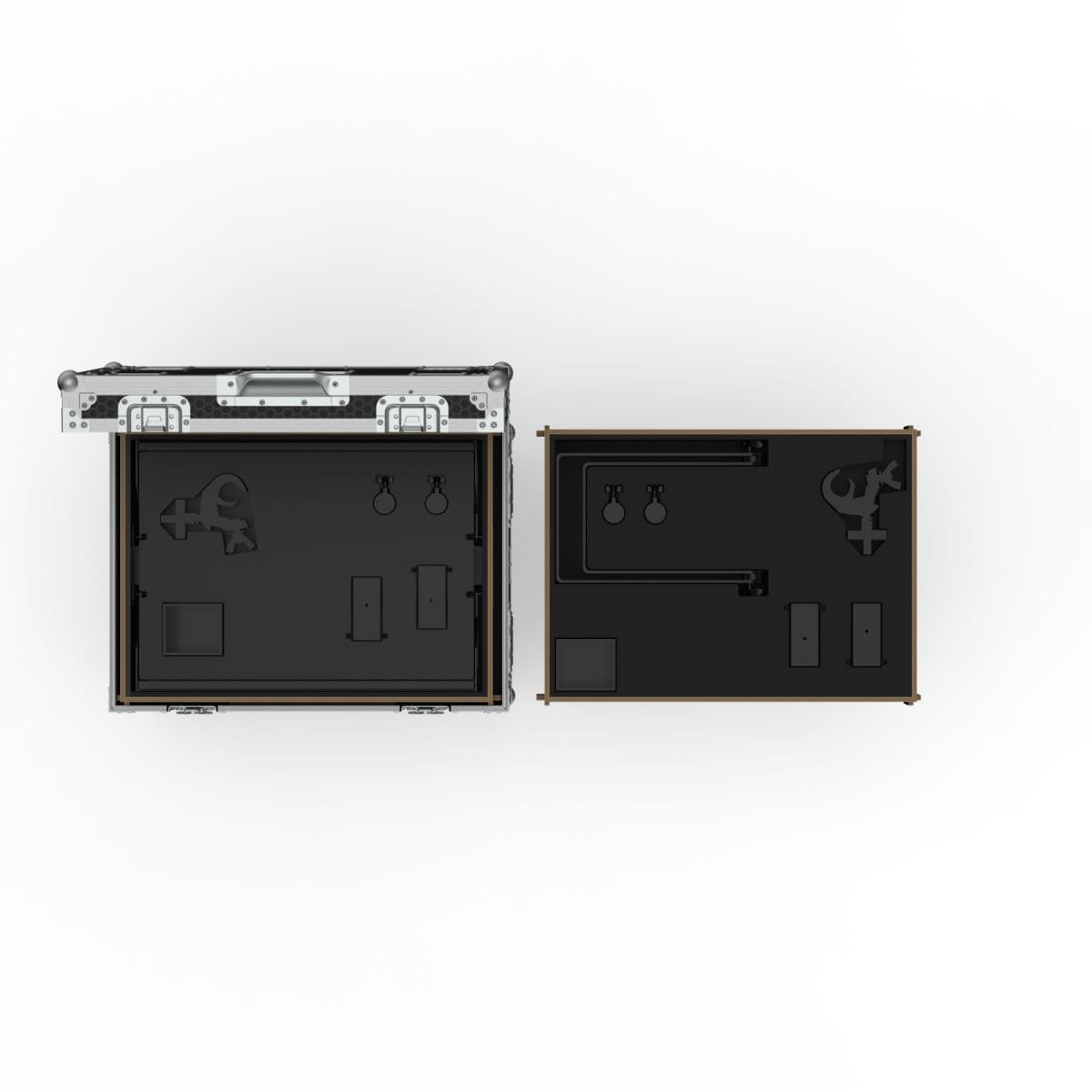 Dual Speaker Case For Db Technology Vio X206 With Foam Insert Tray For Accessories, Focused Prod