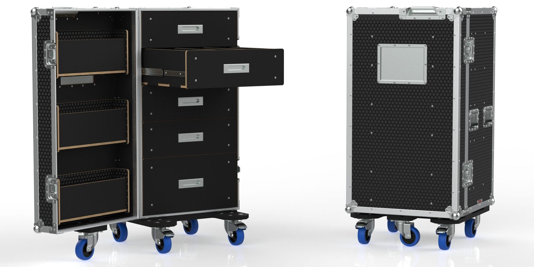 UTL-DR600R-3PF.wide angle.OPEN DRAWER-CLOSED-GROUND PLANE #1.-