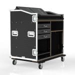 Armor Ws-Ax Series Workstation Road Case For Allen &Amp; Heath Avantis With 2 Rack Bays