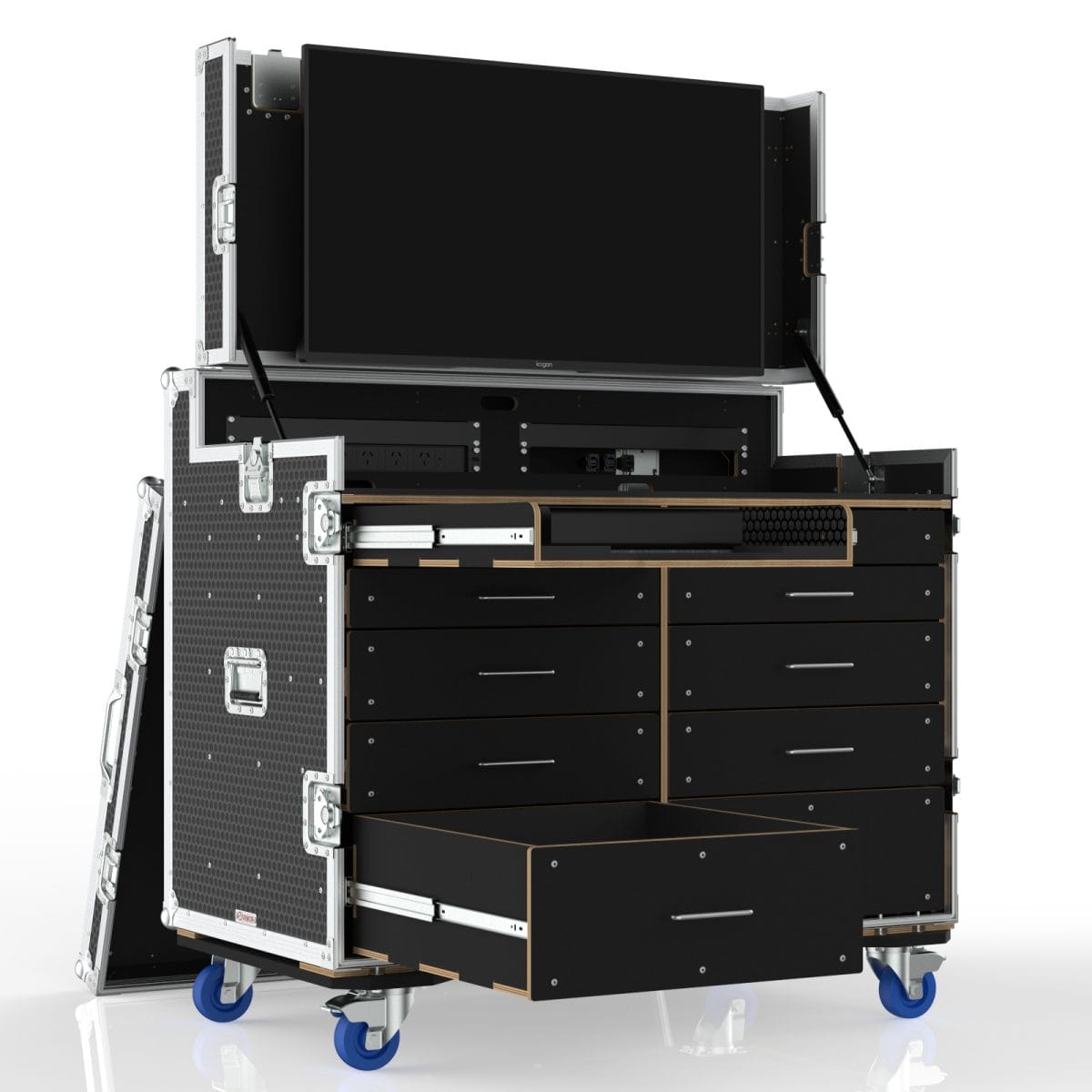 Workstation Road Case With Custom Drawers