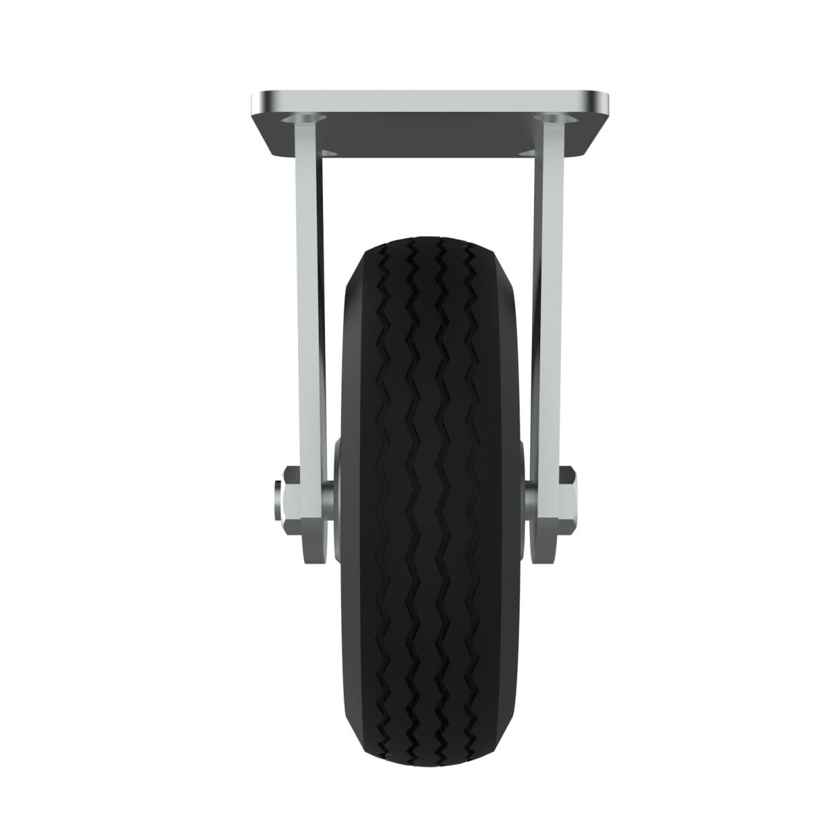 Nx Pneumatic P6 6&Quot; Fixed Castor, 158Mm Diameter, 80Kg, 193Mm Installed Height