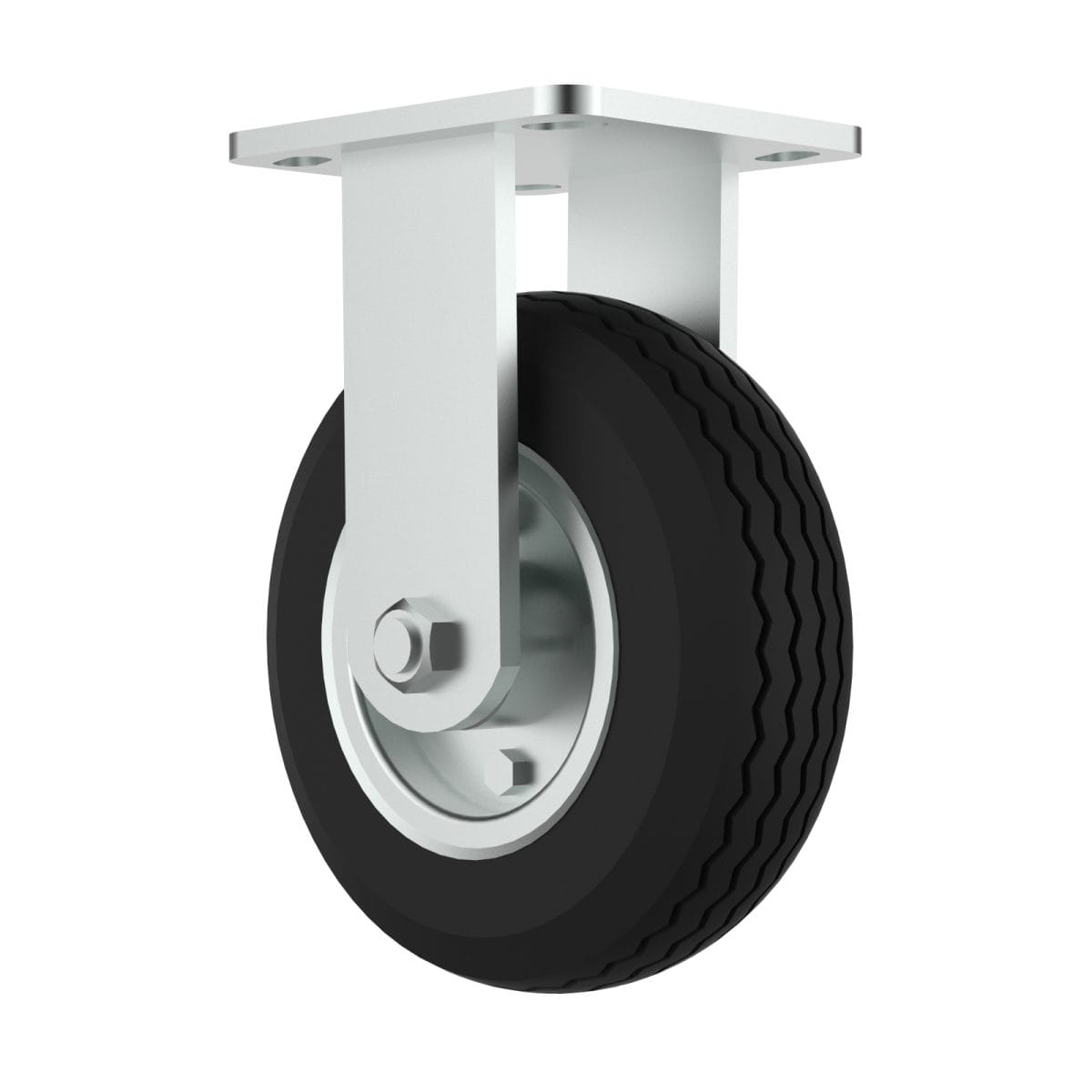 Nx Pneumatic P6 6&Quot; Fixed Castor, 158Mm Diameter, 80Kg, 193Mm Installed Height