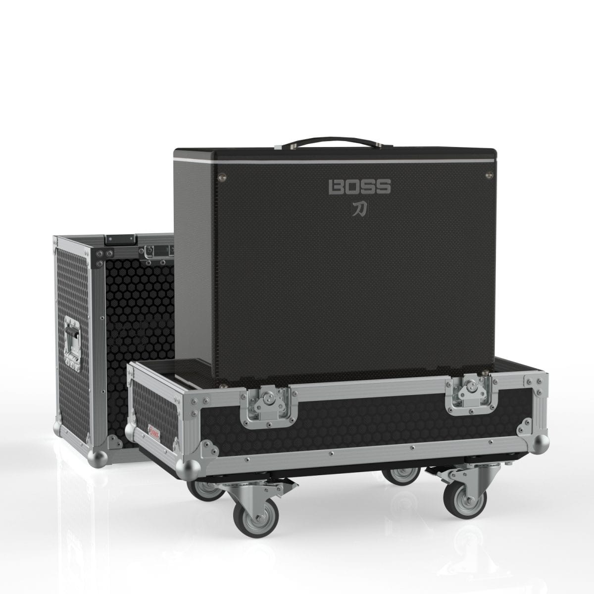 Boss Katana-100 amplifier road case Isometric view