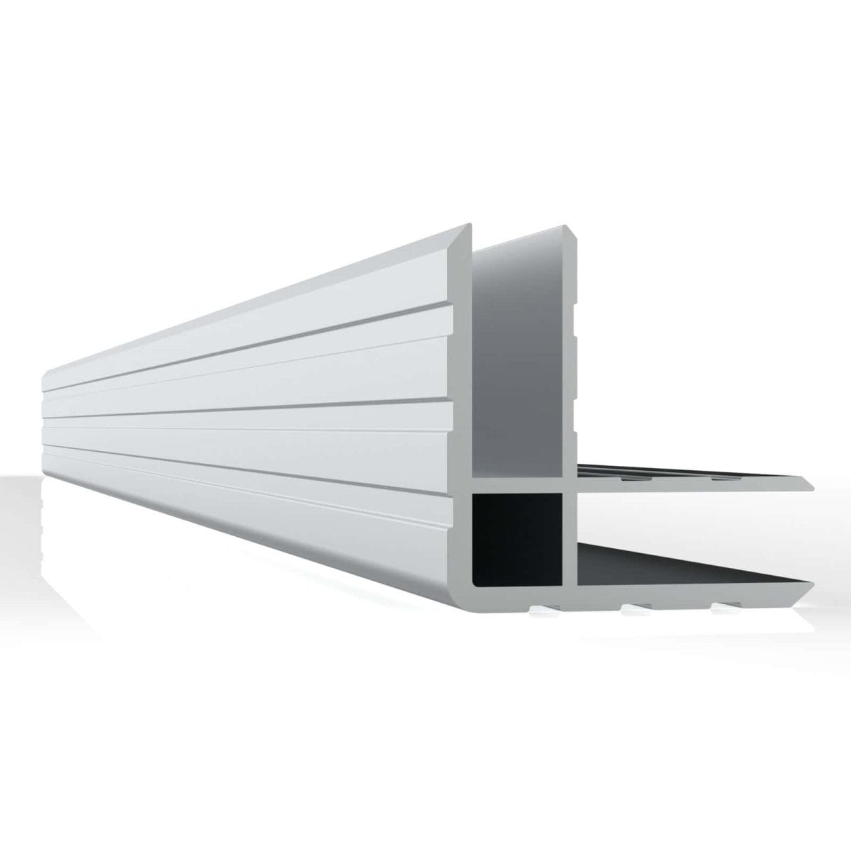 Da7 Aluminum Double Angled Extrusion, 30X30Mm, 7.2Mm Gap