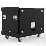 Heavy Duty Cable Caddy, 1195X795X1000H, 21Mm Structrual Ply, Used Condition, Painted Black