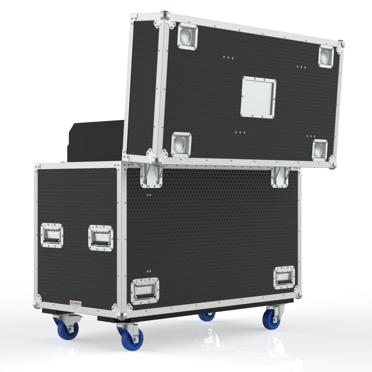 Road case for 2x Claypaky Sharpy Plus single moving head lights