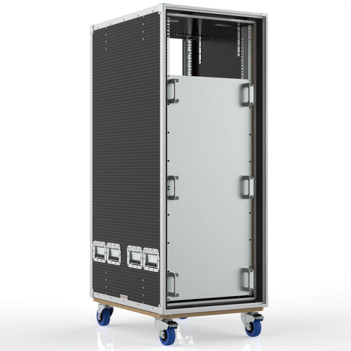 30U Rack Case Foam Shock Proof, 628.5Mm Deep, Removable Slam Lids