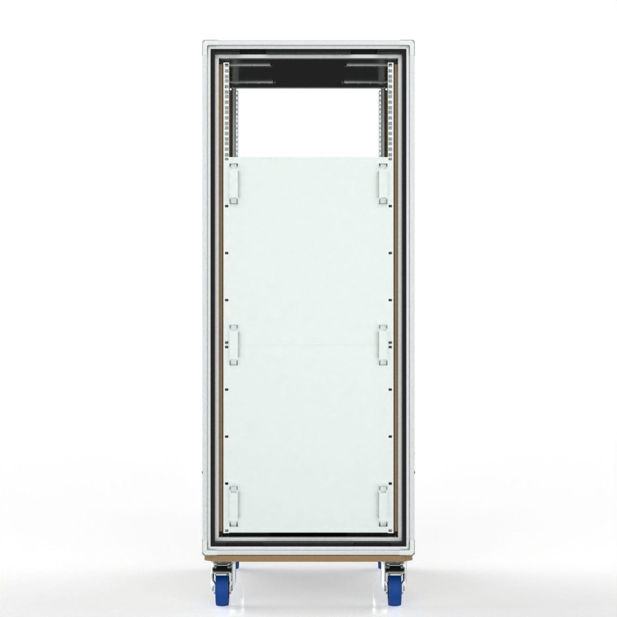 30U Rack Case Foam Shock Proof, 628.5Mm Deep, Removable Slam Lids