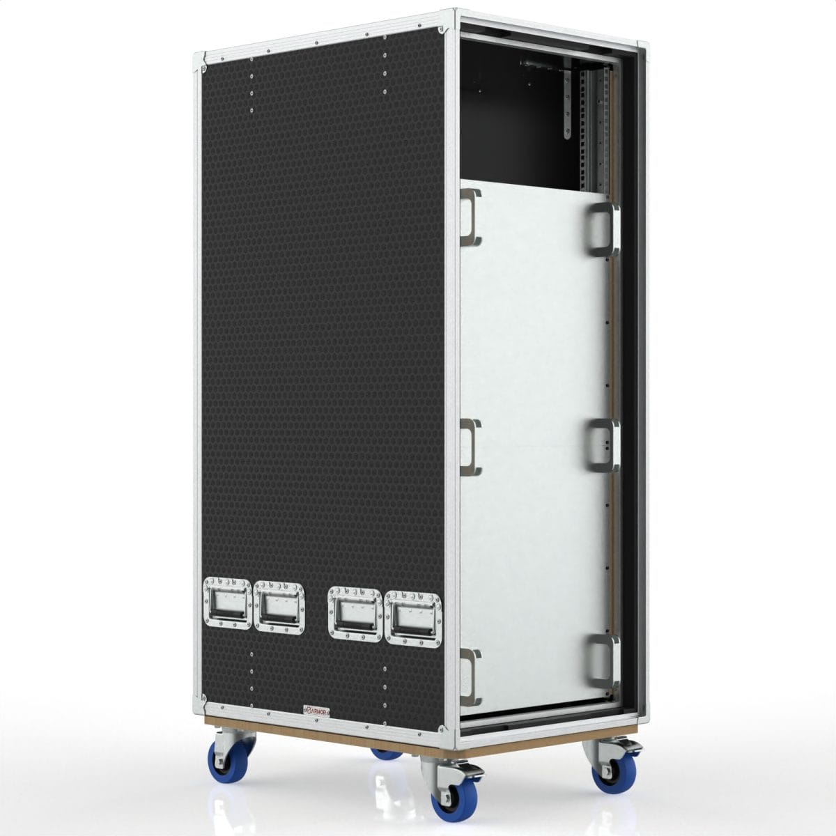 30U Rack Case Foam Shock Proof, 628.5Mm Deep, Removable Slam Lids