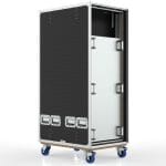 30U Rack Case Foam Shock Proof, 628.5Mm Deep, Removable Slam Lids