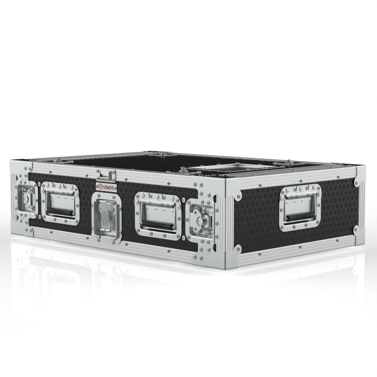 Rack Case With 3U Rack, 600Mm Deep, With Stacking Feet And Over Latch