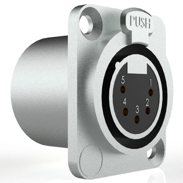 AVSSZ TYPE D CONNECTOR DMX PORT FEMALE 5PIN
