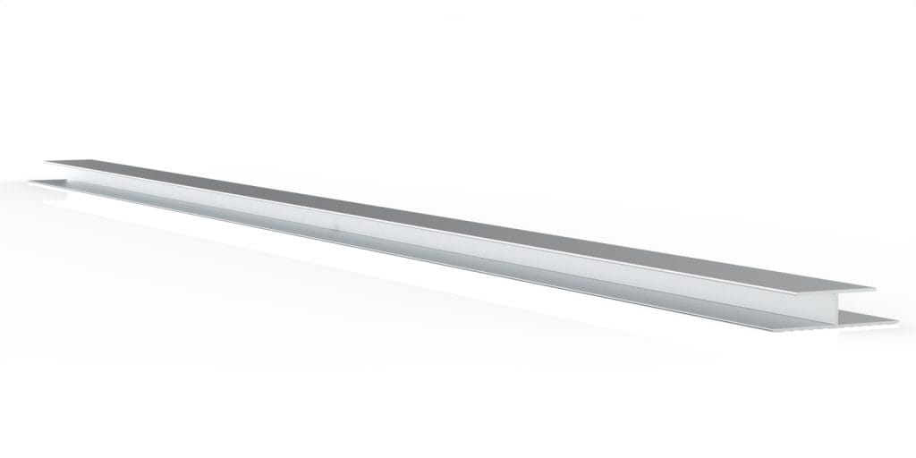 Hj12 Panel Joiner Extension Extrusion For 12Mm Panel 1 Ext-Hj12-Wide Angle View