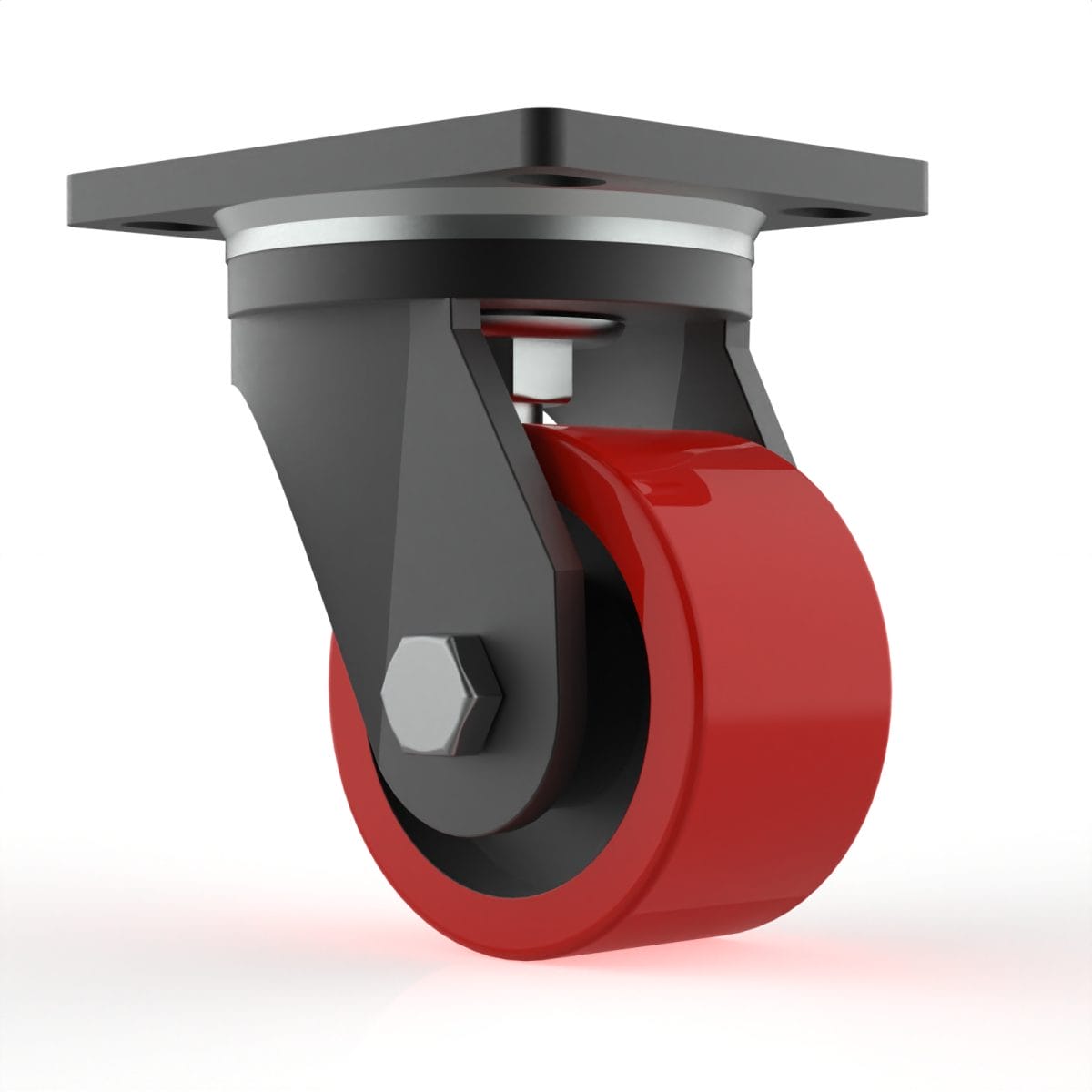 This Is A Product Image Of A Red Castor Wheel. Brand: Seiko M1 28Mm 1.2&Quot; Mini Castor,50Kg, 48Mm Installed Height