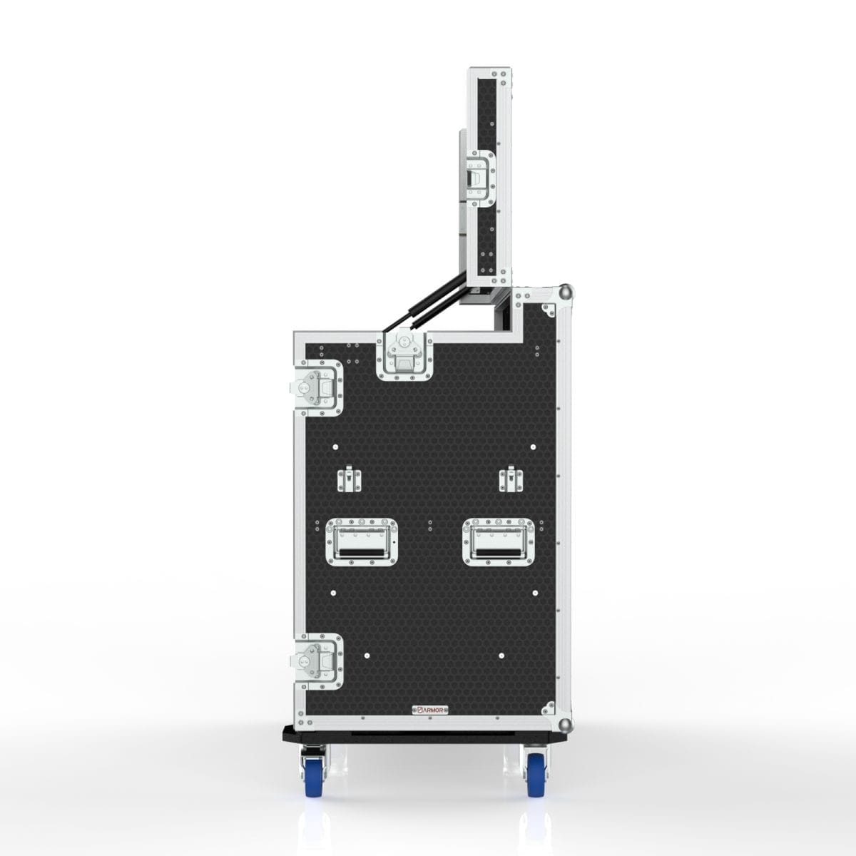 Compressor Workstation Case With Hinged Top Lid, Removable Front Lid With Legs