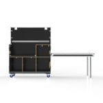 Compressor Workstation Case With Hinged Top Lid, Removable Front Lid With Legs