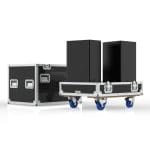 Speaker Case For Dual Meyer Upj-1P With K&Amp;M 2X 195-8 Adapters Spt. From Spk. Bs Engrav.