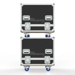 Speaker Case For Dual Meyer Upj-1P With K&Amp;M 2X 195-8 Adapters Spt. From Spk. Bs Engrav.