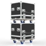 Speaker Case For Dual Meyer Upj-1P With K&Amp;M 2X 195-8 Adapters Spt. From Spk. Bs Engrav.